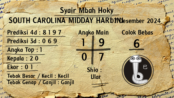 Prediksi South Carolina Midday