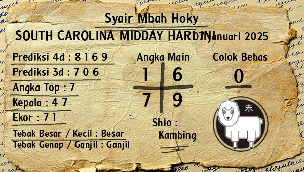 Prediksi South Carolina Midday