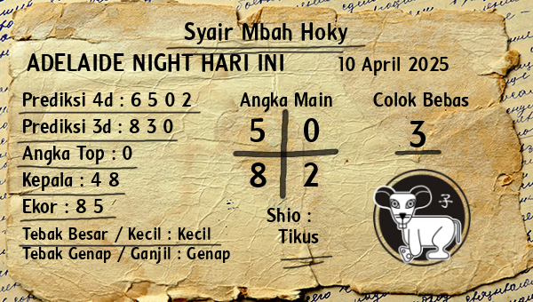 Prediksi Adelaide Night