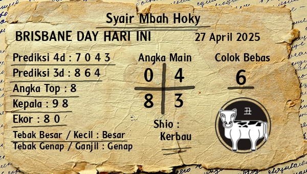 Prediksi Brisbane Day