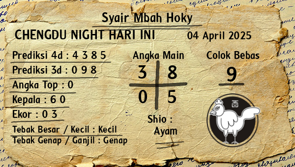 Prediksi Chengdu Night