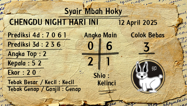 Prediksi Chengdu Night