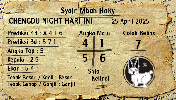 Prediksi Chengdu Night