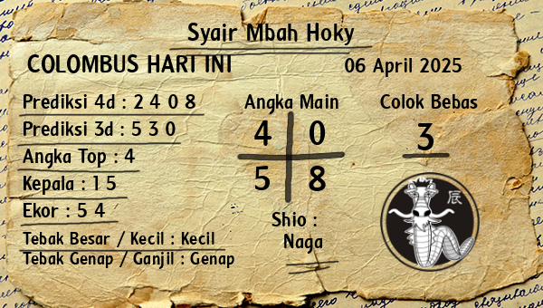 Prediksi Colombus