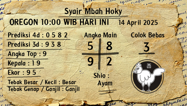 Prediksi Oregon 10:00 WIB