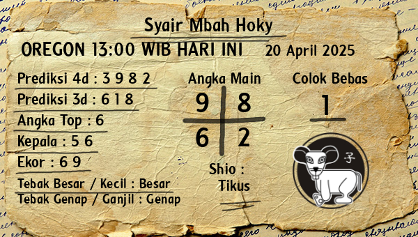 Prediksi Oregon 13:00 WIB