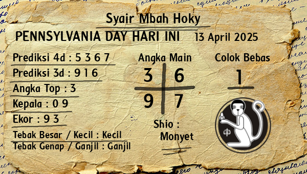 Prediksi Pennsylvania Day