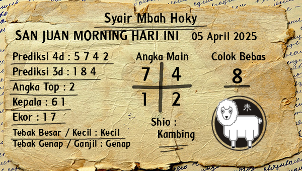 Prediksi San Juan Morning