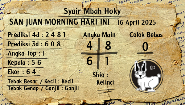 Prediksi San Juan Morning
