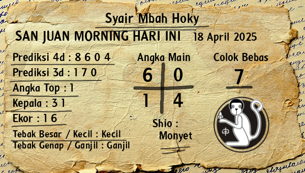 Prediksi San Juan Morning