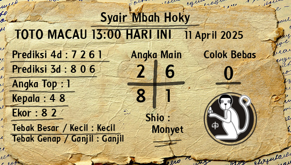 Prediksi Toto Macau 13:00