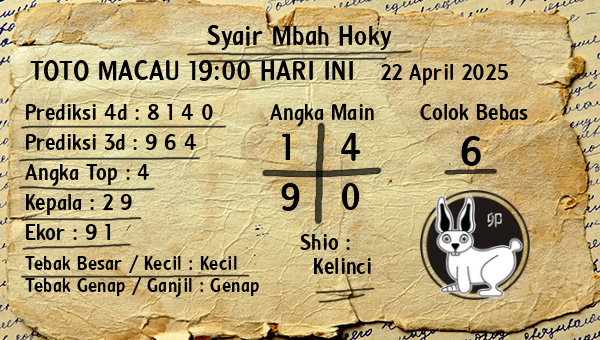 Prediksi Toto Macau 19:00