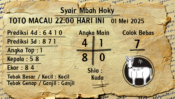 Prediksi Toto Macau 22:00
