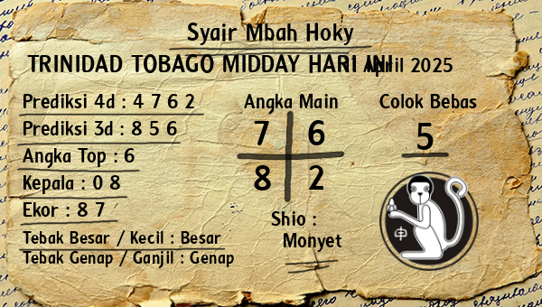 Prediksi Trinidad Tobago Midday