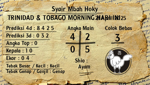 Prediksi Trinidad & Tobago Morning