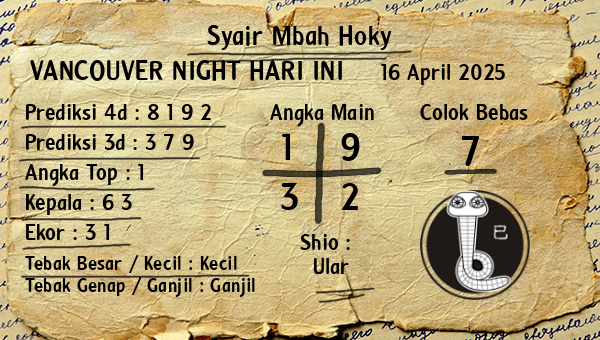 Prediksi Vancouver Night