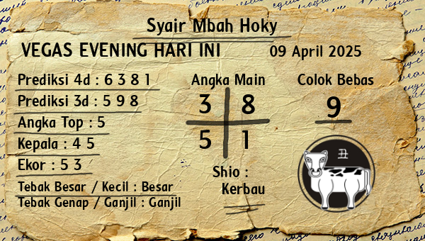 Prediksi Vegas Evening