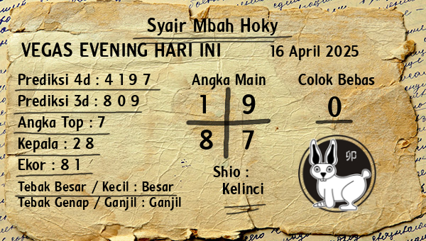 Prediksi Vegas Evening