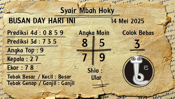 Prediksi Busan Day