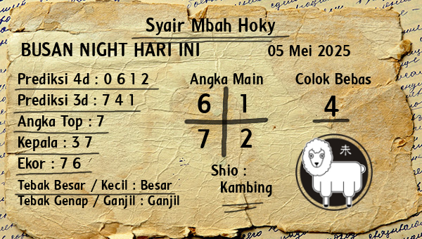 Prediksi Busan Night