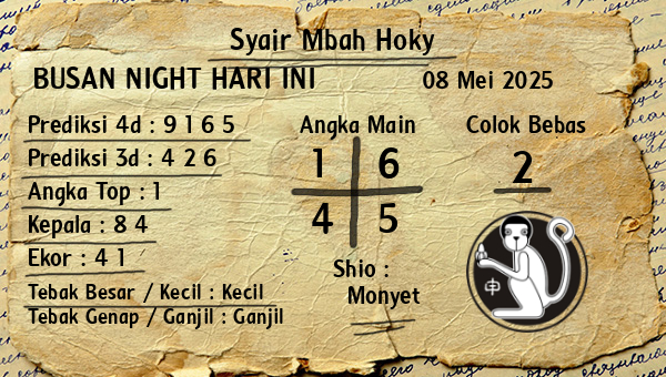 Prediksi Busan Night