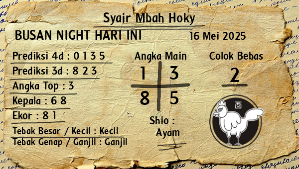 Prediksi Busan Night