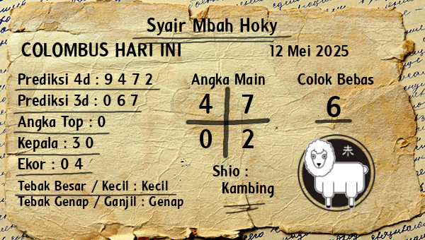 Prediksi Colombus