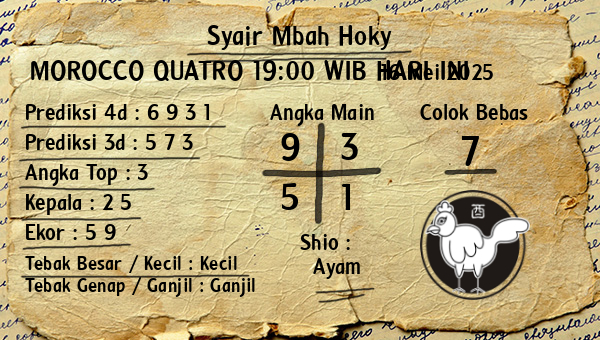 Prediksi Morocco Quatro 19:00 WIB
