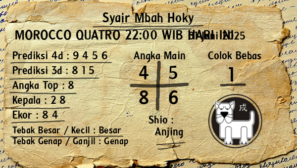 Prediksi Morocco Quatro 22:00 WIB
