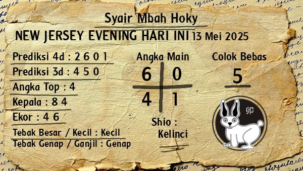 Prediksi New Jersey Evening
