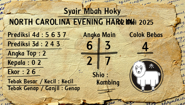 Prediksi North Carolina Evening
