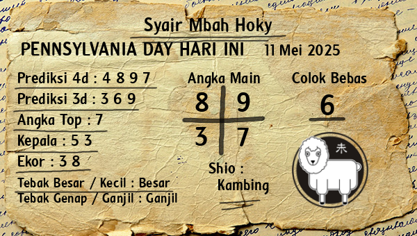 Prediksi Pennsylvania Day