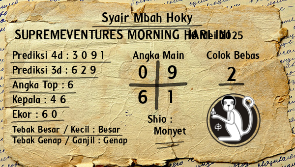 Prediksi Supremeventures Morning