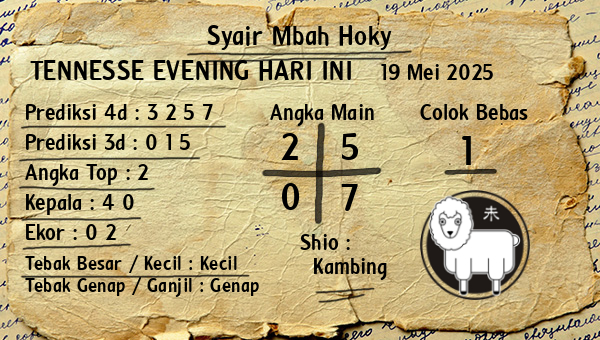 Prediksi Tennesse Evening