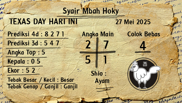 Prediksi Texas Day