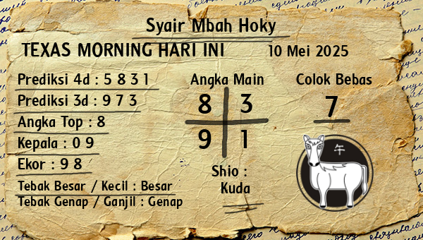 Prediksi Texas Morning