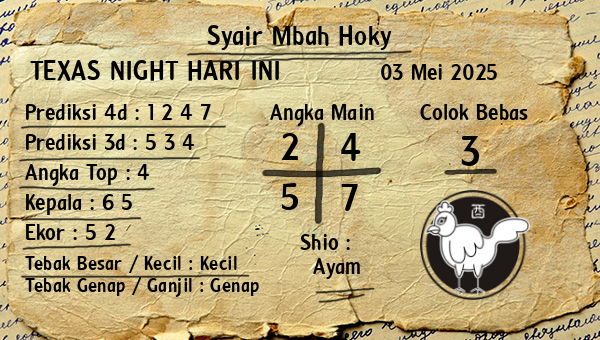 Prediksi Texas Night