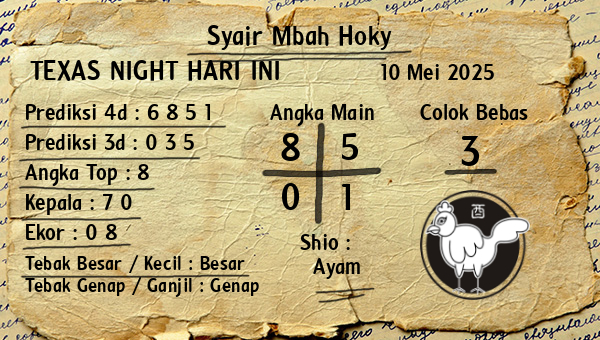 Prediksi Texas Night