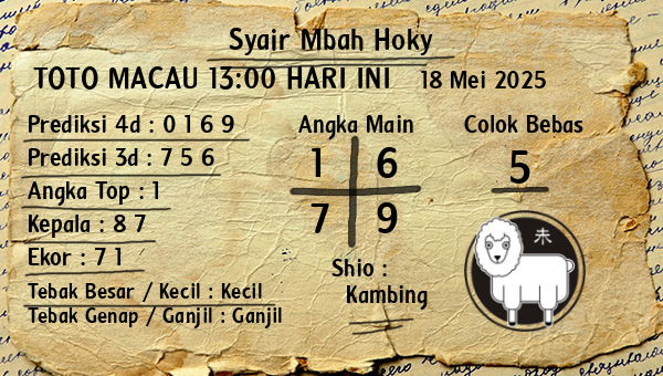 Prediksi Toto Macau 13:00
