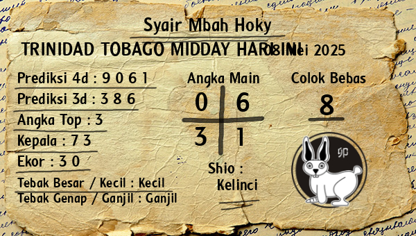 Prediksi Trinidad Tobago Midday