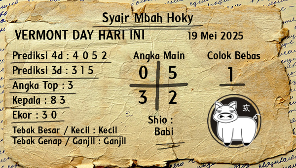 Prediksi Vermont Day