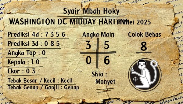 Prediksi Washington Dc Midday