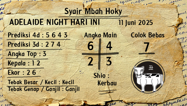 Prediksi Adelaide Night
