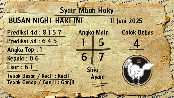 Prediksi Busan Night