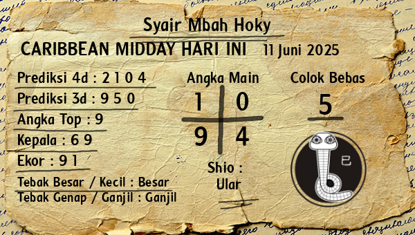 Prediksi Caribbean Midday