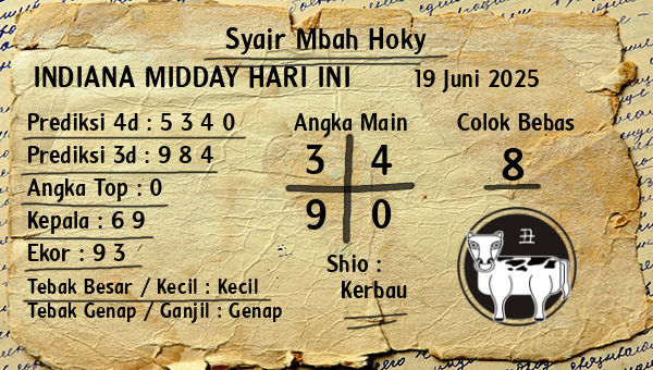 Prediksi Indiana Midday