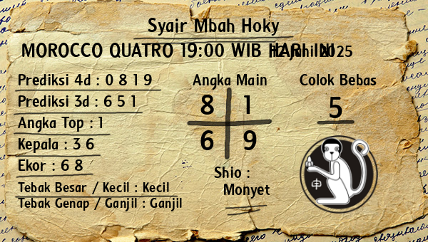 Prediksi Morocco Quatro 19:00 WIB