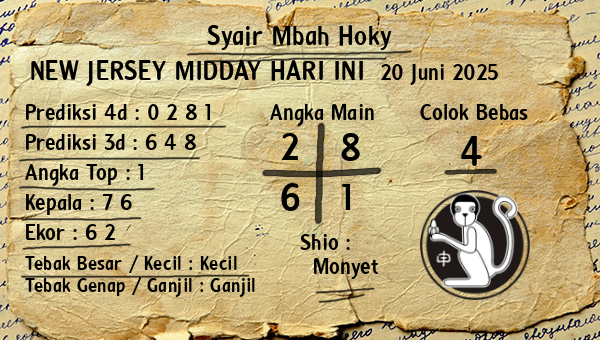 Prediksi New Jersey Midday