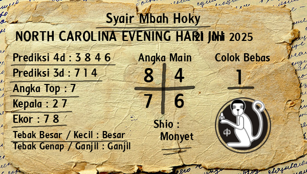 Prediksi North Carolina Evening