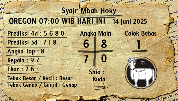 Prediksi Oregon 07:00 WIB